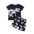 thumbnail image 3 of Kid Boys Dinosaur Print Short-sleeve Top Pants Outfits Set, 3 of 5