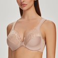 thumbnail image 4 of CHUANK Underwire Front Closure Bras for Women Black 34B, 4 of 6
