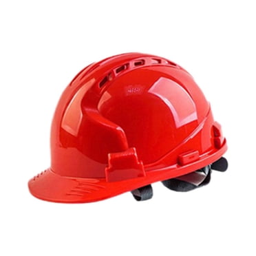 Thickened V-shaped ABS safety helmet, construction site labor protection helmet≡ D3X3