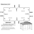 thumbnail image 2 of F. Corriveau International - Rideau pour Pavillon 10 Pieds x 14 Pieds, Résistant à l'Eau, Noir, 2 of 5