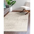 thumbnail image 2 of Unique Loom Del Mar Collection Tapis de Transition Contemporain, 8' x 11', Gris/ivoire, 2 of 10