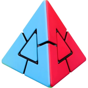 Tropibed 2×2 Pyraminx Cube 2×2 Colorful Pyramid Magic Cube Brain Teaser Puzzle Toys Collection for Kids