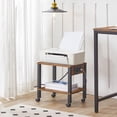 thumbnail image 3 of HOOBRO 2-Tier Printer Stand with Charging Station, Under Desk Printer Table, Printer Cart with Storage Shelves, Printer Shelf for, 3 of 9
