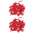 thumbnail image 1 of QualitChoice Pack de 50 Fils de Frein de Vélo de Montagne Queue Capuchons de Remplacement Dérailleur Ligne Protection Couvre Manches Se Termine le Cyclisme Rouge 2Set, 1 of 6