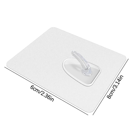 Leutsin Crochet Nano Sans Trace Solide Sans Clou Crochet Adhésif Sans Trace Magique Transparent Crochet Adhésif Givré