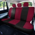 thumbnail image 2 of FH Group Light & Breezy Flat Cloth Car Seat Cover Set For Car Truck SUV Van Burgundy - Rear, 2 of 5