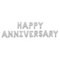 thumbnail image 1 of 16 Inch HAPPY ANNIVERSARY Letters Balloons Decorative Aluminum Film Balloons Set for Wedding Party (Silver), 1 of 9