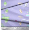 thumbnail image 2 of Soimoi Poly Georgette Fabric Damask Ethnic Fabric Prints By Yard 42 Inch Wide, 2 of 3