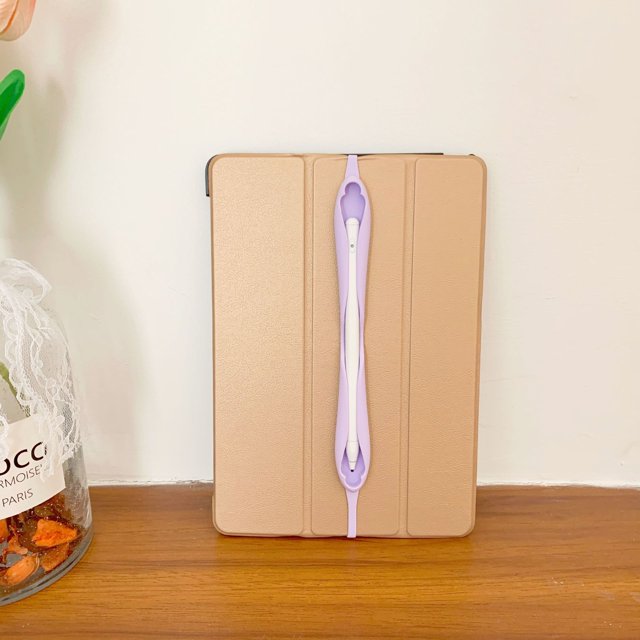 Étui de Protection pour Stylo pour Apple Pencil Support d'Autocollant Tablette Tactile Mini Pochette Sac pour Stylo Étui Étui Ultra-Mince pour Stylo Violet