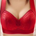 thumbnail image 2 of Timegard Bras for Women Wireless Flower Lace Full Coverage Comfortable Everyday Bras with High Support, 2 of 2