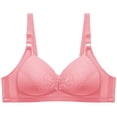 thumbnail image 2 of UPPADA Plus Size Front Button Bras for Women Sports Bras Full Coverage Soft Sleep Wirefree Bras Push up Bra Seamless Comfort Supportive Bras Plus Size Everyday Bra, 2 of 3