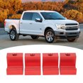 thumbnail image 4 of Tool Box J Hook, Drilling Free Toolbox Tie Down Weatherproof Rustproof Aluminum Clamp 4PCS  For Pickup Truck Black,Red, 4 of 8