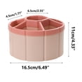 thumbnail image 2 of 6-Compartment Rotating Pencil Case for School and Office Use with Cosmetic Storage and 360-Degree Swivel Base, 2 of 3