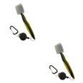 thumbnail image 2 of Redempat Stainless Steel Golf Club Brush Portable Solid Color Shoe Brushes Yellow with Lid 2Set, 2 of 6