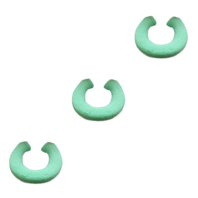 Transemion Durable Bathroom Pad Tear-resistant And U/O Shape Options Wear-resistant Green 3Set