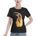 thumbnail image 1 of T-Shirt Basique à Manches Courtes pour Femmes Dragon Ball Wukong, 1 of 6
