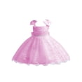thumbnail image 1 of QIPOPIQ Robe de Fête de Vacances Grande/petite Fille Fleur Dentelle Ligne A Mariage Fête Robes Enfants Concours Anniversaire Robe Formelle Liquidation, 1 of 4