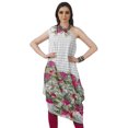 thumbnail image 2 of Moomaya Robe Kurti à une Épaule Imprimée pour Femme, Sans Manches, à Col Bénitier, Style Bohème, Tenue de Soirée de Designer, 2 of 7