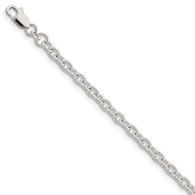 925 Sterling Silver 4.5mm Cable Chain Bracelet