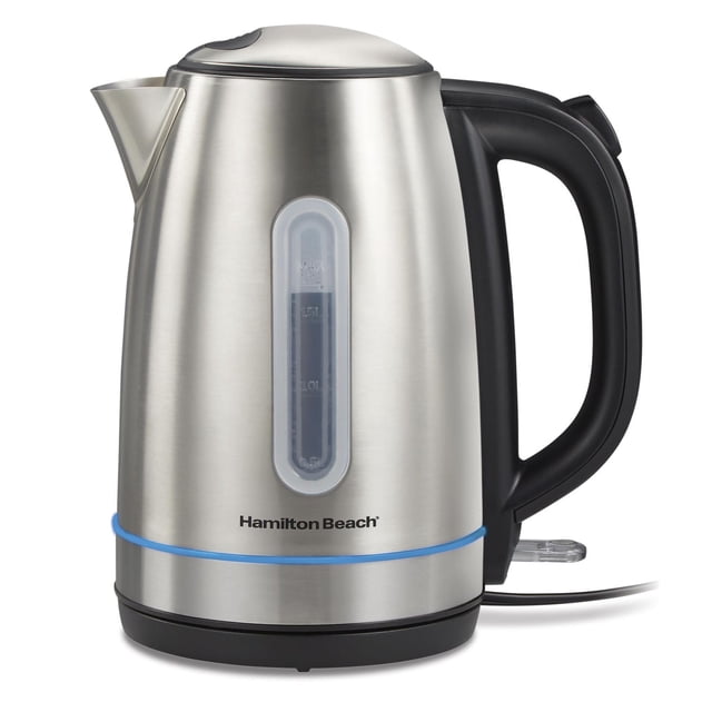 Hamilton Beach 1.7L Stainless Steel Electric Kettle with LED Light Ring 41037C