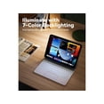 thumbnail image 3 of Étui Flottant pour iPad 10e Génération avec Clavier, Support Magnétique, Étui Résistant aux Taches, Rétroéclairé 7 Couleurs, Étui Clavier à Pavé Tactile Intelligent pour iPad 10e Gén. 2022, 3 of 7
