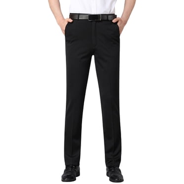 Lovzfmll Men's Dress Pants, Work Suit Trousers for Business, Relaxed Fit Full Length Dressy Golf Pants, Casual Fall Clothes