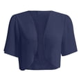 thumbnail image 3 of Cardigans pour Femmes Femmes en Mousseline Douce à devant Ouvert Transparents à Manches Courtes Cardigans pour Robe de Soirée en Liquidation, 3 of 4
