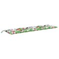 thumbnail image 2 of vidaXL Garden Bench Cushion Multicolour 200x50x7 cm Fabric, 2 of 4
