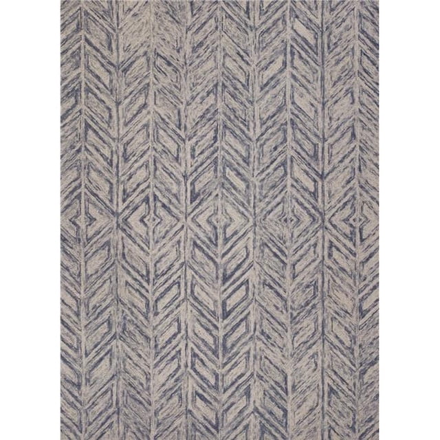 HomeRoots 353370 27 x 45 in. Wool Blue Area Rug