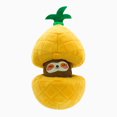 thumbnail image 1 of Hugsmart Pineapple Plush Multi-Part Dog Toy, 1 of 6