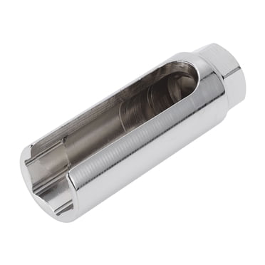 Unique Bargains Oxygen Sensor Socket O2 Sensor Removal Tool for Most Car with Side Wire Cutout Chrome Vanadium Steel 90mm 1 Pcs Silver Tone 6 Point 22mm/0.87" 1/2inch
