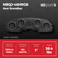 thumbnail image 3 of MB Quart Rear Soundbar, 8" Speakers, Jeep Wrangler JL 18-23/Gladiator JT 20-23, 3 of 7