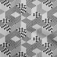 thumbnail image 1 of oneOone Rayon Black Fabric Geometrical Mix Craft Projects Decor Fabric Printed By The Yard 56 Inch Wide, 1 of 4