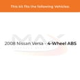 thumbnail image 2 of MAX Advanced Brakes - Front Brake Kit For 2008 Nissan Versa| Carbon Ceramic Brake Pad and Rotor Kit| Drilled Slotted Brake Rotors, 2 of 9