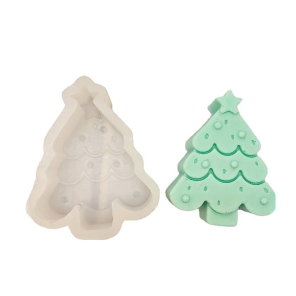 Moules en Silicone de Cerf de Noël Bricolage pour Artisanat Moule 3d pour Bougies Faites à la Main Corps Forme de Bougie Fournitures de Fabrication de Bougies Moule à Cire Fournitures de Résine, Facile à Nettoyer