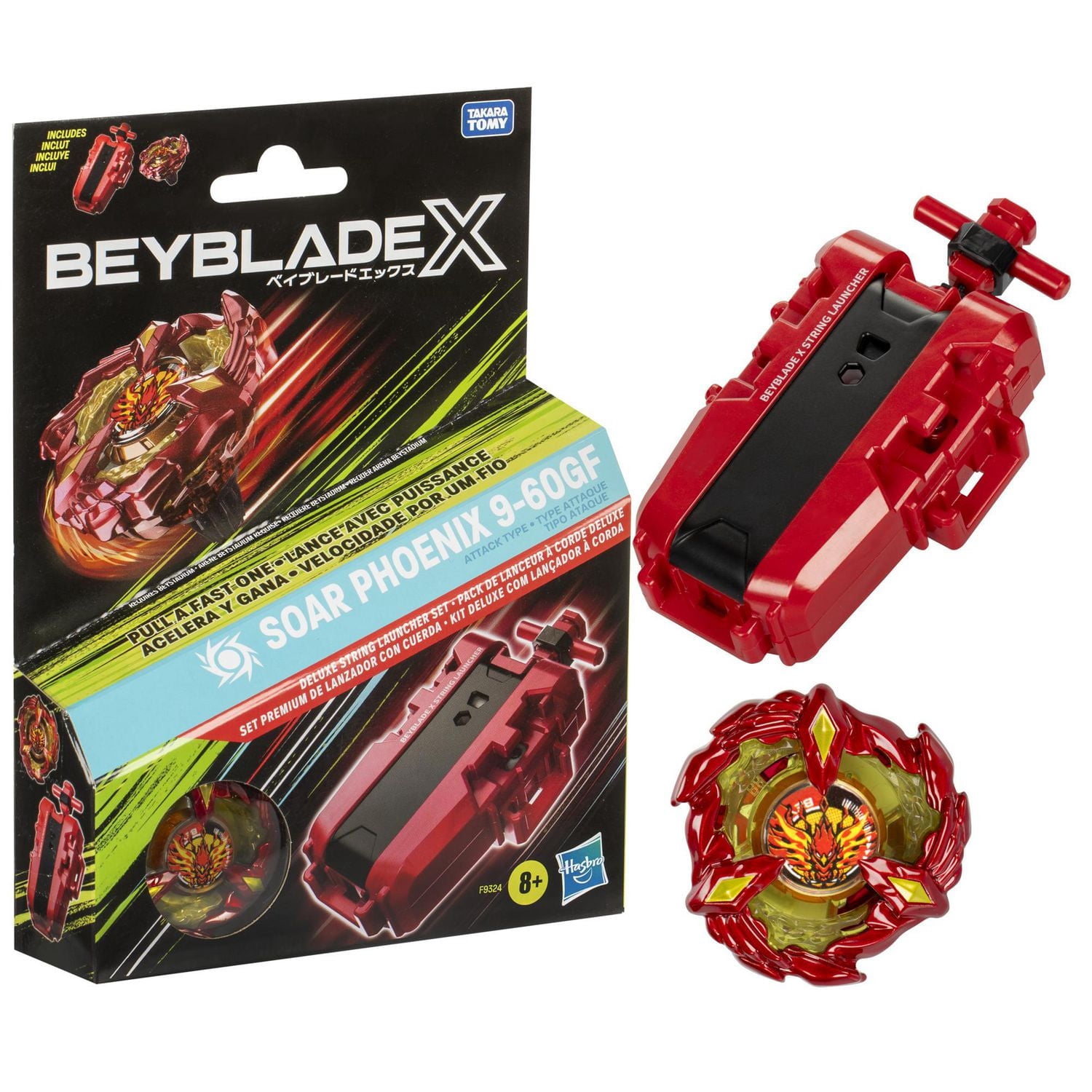 Beyblade X Soar Phoenix 9-60GF Deluxe String Launcher Set - Walmart.ca