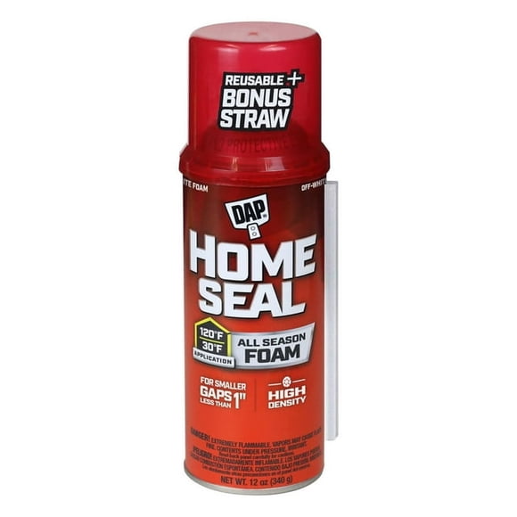 DAP Home Seal Minimum Expanding Sealant Spray Foam, 340g, off White, 12oz (340g)