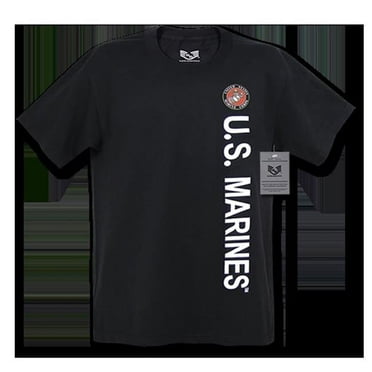 Rapid Dominance M20-MAR-BLK-01 T-Shirt Militaire sous Licence Marines - Noir, Petit