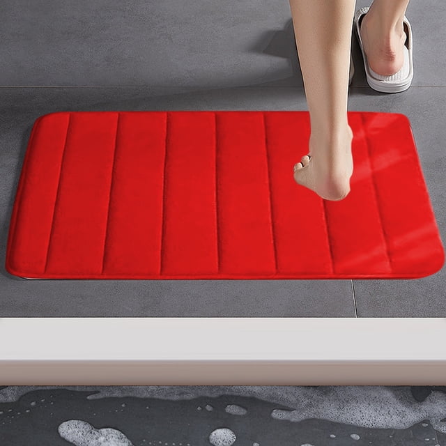 Yhmxh Bathroom Rugs Carpet Bedroom Mat Non Slip Bathroom Foot Mat Bathroom Quilted Absorbent Floor Mat Easy To Wash And Dry 40X60CM Living Room Rug Bath Mat