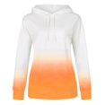 thumbnail image 4 of Penkiiy Sweat à Capuche pour Femmes Mode Décontractée Patchwork Orange Y2K Vêtements, 4 of 4