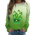 thumbnail image 1 of QIPOPIQ Chandails à Manches Longues pour Femmes T-Shirts de la Saint-Patrick Chandail Shamrock T-Shirt Vert Hauts T-Shirts de la Saint-Patrick Tuniques à Col Rond pour Dames T-Shirts de Fête T-Shirts Graphiques Aubaines, 1 of 4