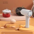 thumbnail image 4 of Iumwxz hand mixer Two-in- Wireless Cooking Machine Small USB Charging Hand-held Beater Garlic Minced Meat Auxiliary Food kitchen tools White Plastic Rollback, 4 of 5