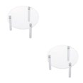 thumbnail image 1 of mmirethe Clear Acrylic Toy Display Show Stand Shelf 7.5cm 2Set, 1 of 6