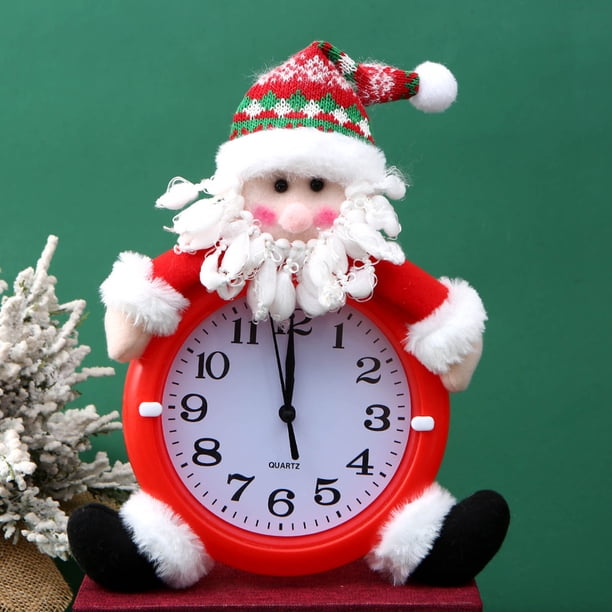 ZZkhGO Christmas Alarm Clock, Bedside Decoration Clock, Cute