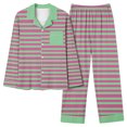 thumbnail image 1 of Rbaofujie Pyjama d'Été pour Femmes Femmes Décontracté Mode Imprimé Manches Longues Hauts Décontractés Pantalons Ensemble de Pyjama Pyjama Mignon, 1 of 4