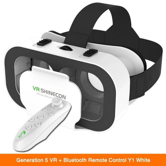 Lunettes Intelligentes de Réalité Virtuelle 3D VR avec Télécommande Sans Fil IMAX Film Gaming Lunettes VR
