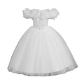 thumbnail image 4 of Robes de Cérémonie pour Filles à Épaules Dénudées Robe de Bal pour Filles Robe en Tulle pour Filles Robes pour Filles 9-10 Ans, 4 of 4