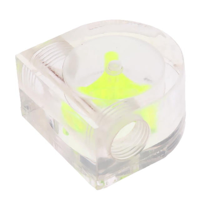 lionlar 1x G1/4 Water Meter Piece semicircle Acrylic Indicator 2Ways#1 Green
