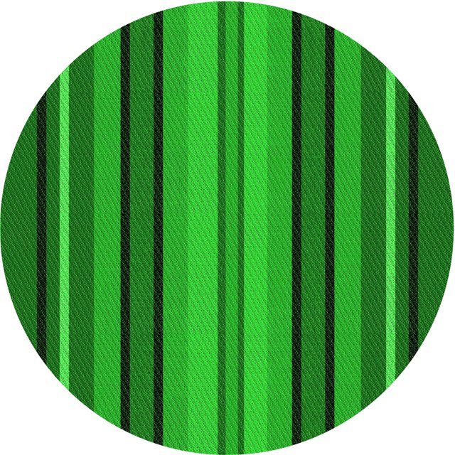 Ahgly Company Tapis de Zone Ronds d'Intérieur Lavables à la Machine, Style Transitionnel, Verts, 7 Pieds Rond