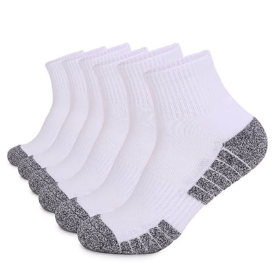 Cameland Men's Athletic Socks Sweat-absorbing Breathable Outdoor Socks For Sports And Hiking Cotton Comfy Crew Socks 6 Pairs
